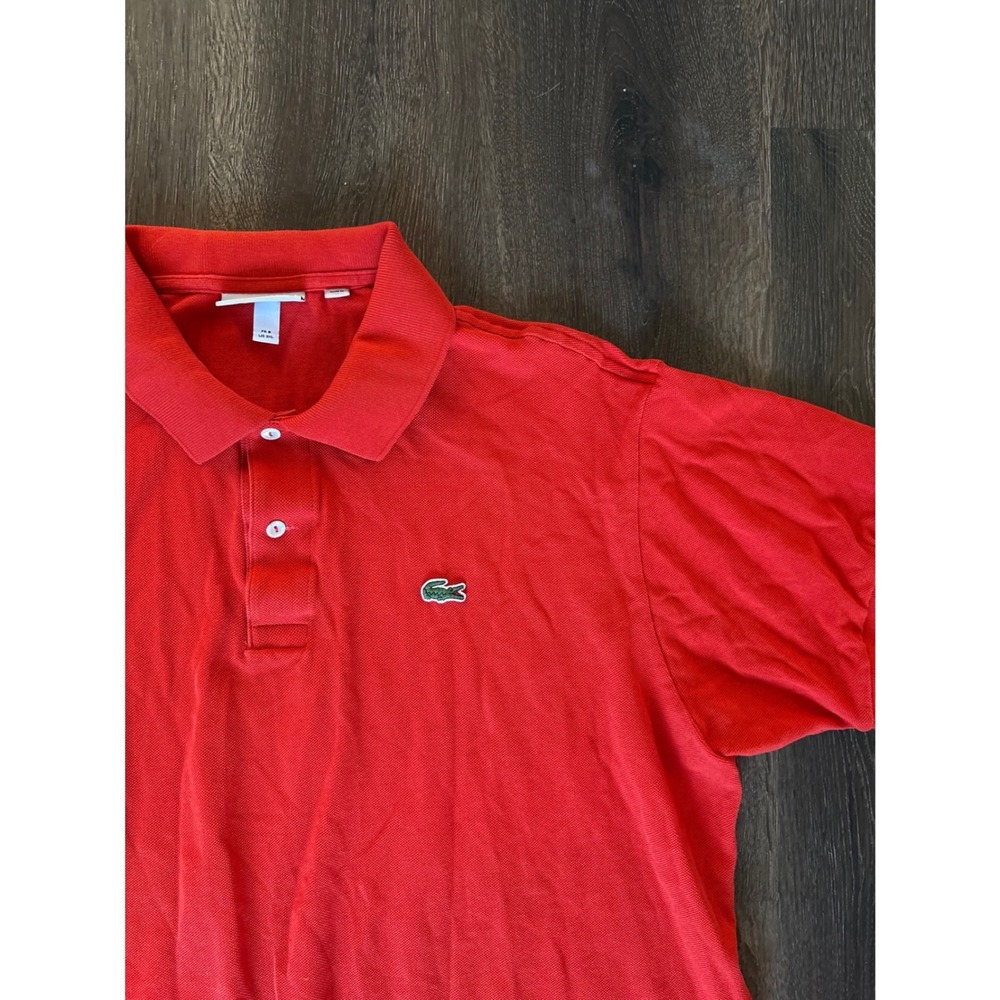 Lacoste Mens Classic Fit Pique Polo Shirt Red Size 8 3XL FA13751/09